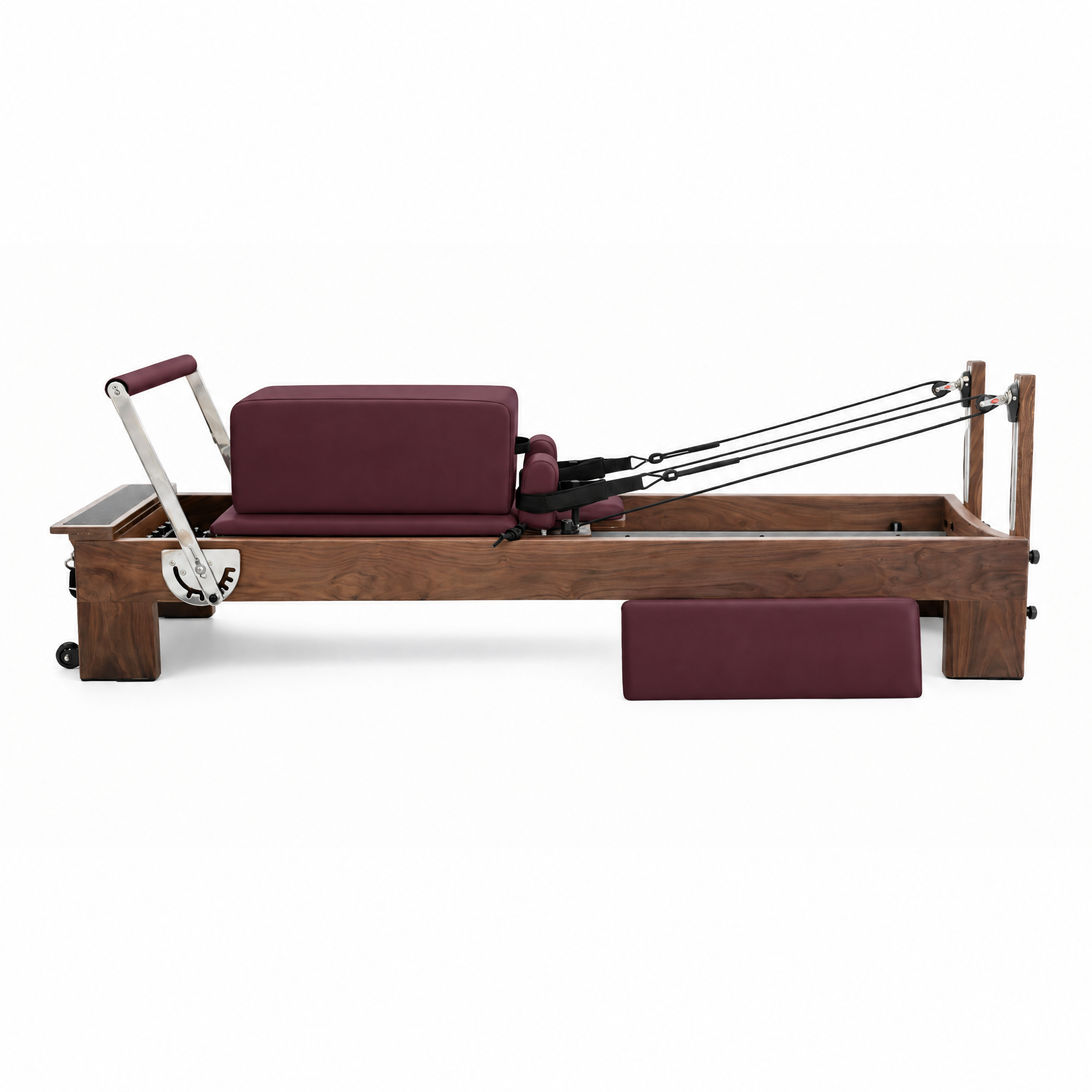 Walnut Sienna Reformer in Burgundy