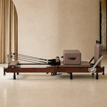 Sienna Folding Reformer 2.0 Walnut in Beige