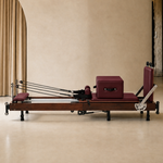 Sienna Folding Reformer 2.0 Walnut in Burgundy