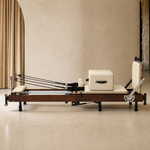 Sienna Folding Reformer 2.0 Walnut in Off-white